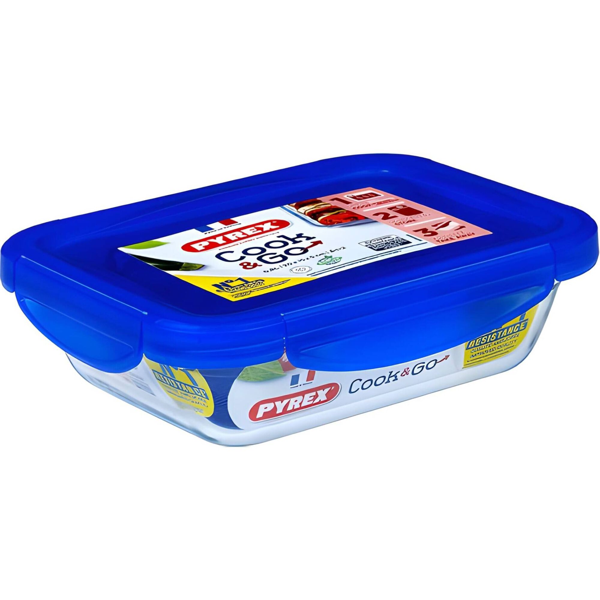 Caixa Herm&eacute;tica Vidro 1,7L Cook&Go Pyrex