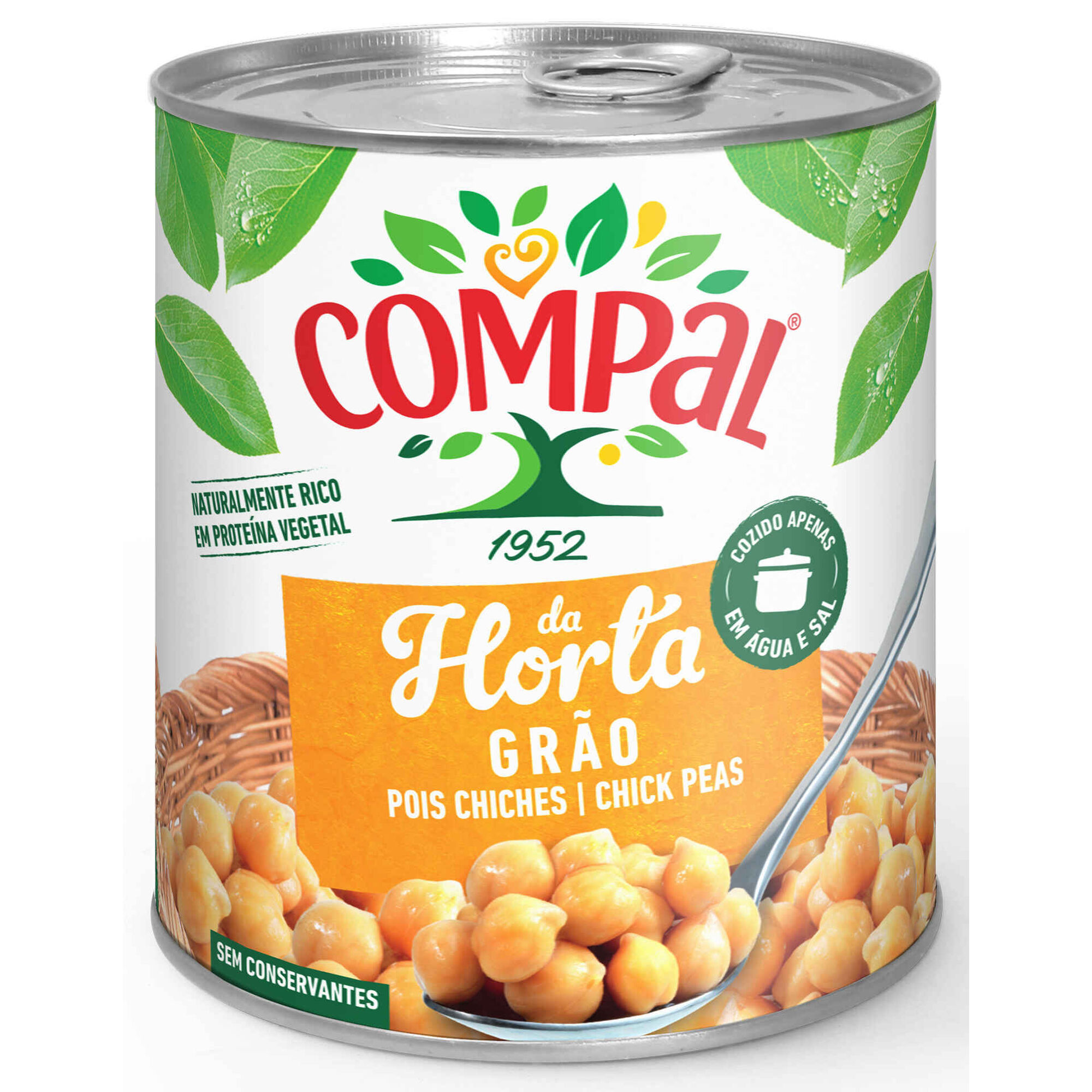 Grão de Bico Cozido sem Glúten