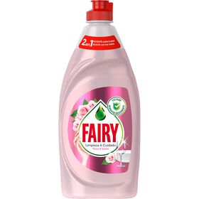 Detergente Manual Loiça Limpeza e Cuidado Rosa e Cetim Detergente Manual Loiça Limpeza e Cuidado Rosa e Cetim
