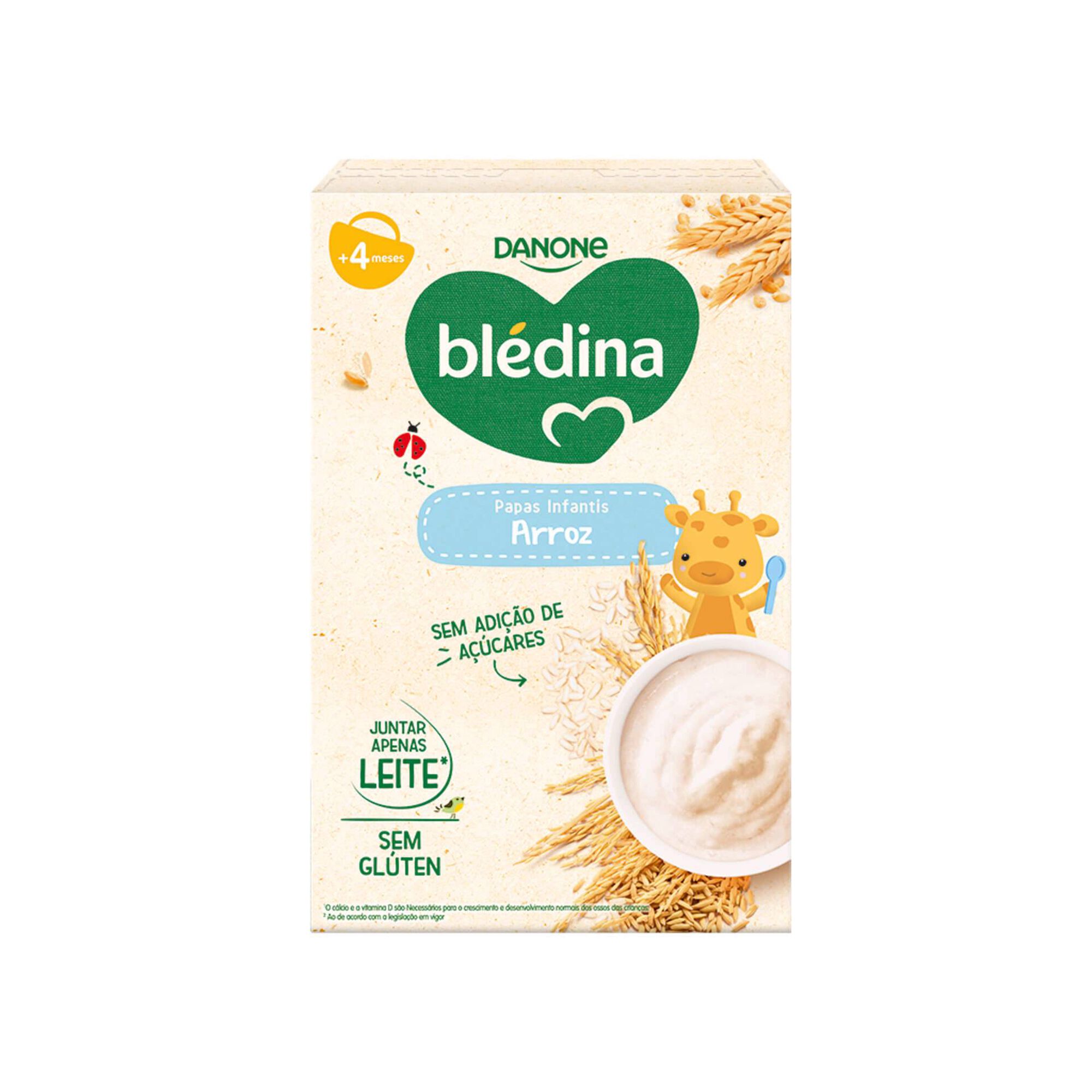Papa Infantil Farinha Não Láctea Arroz +4M