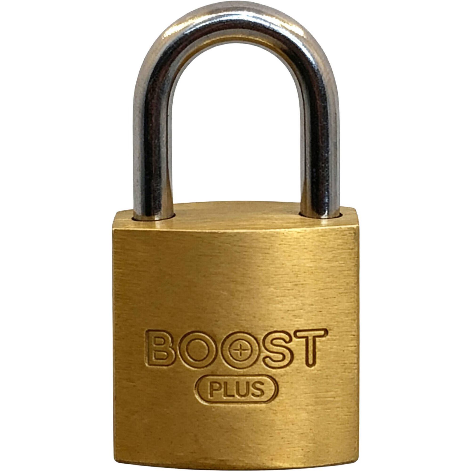 Cadeado Arco Curto com Chave Dourado Boost