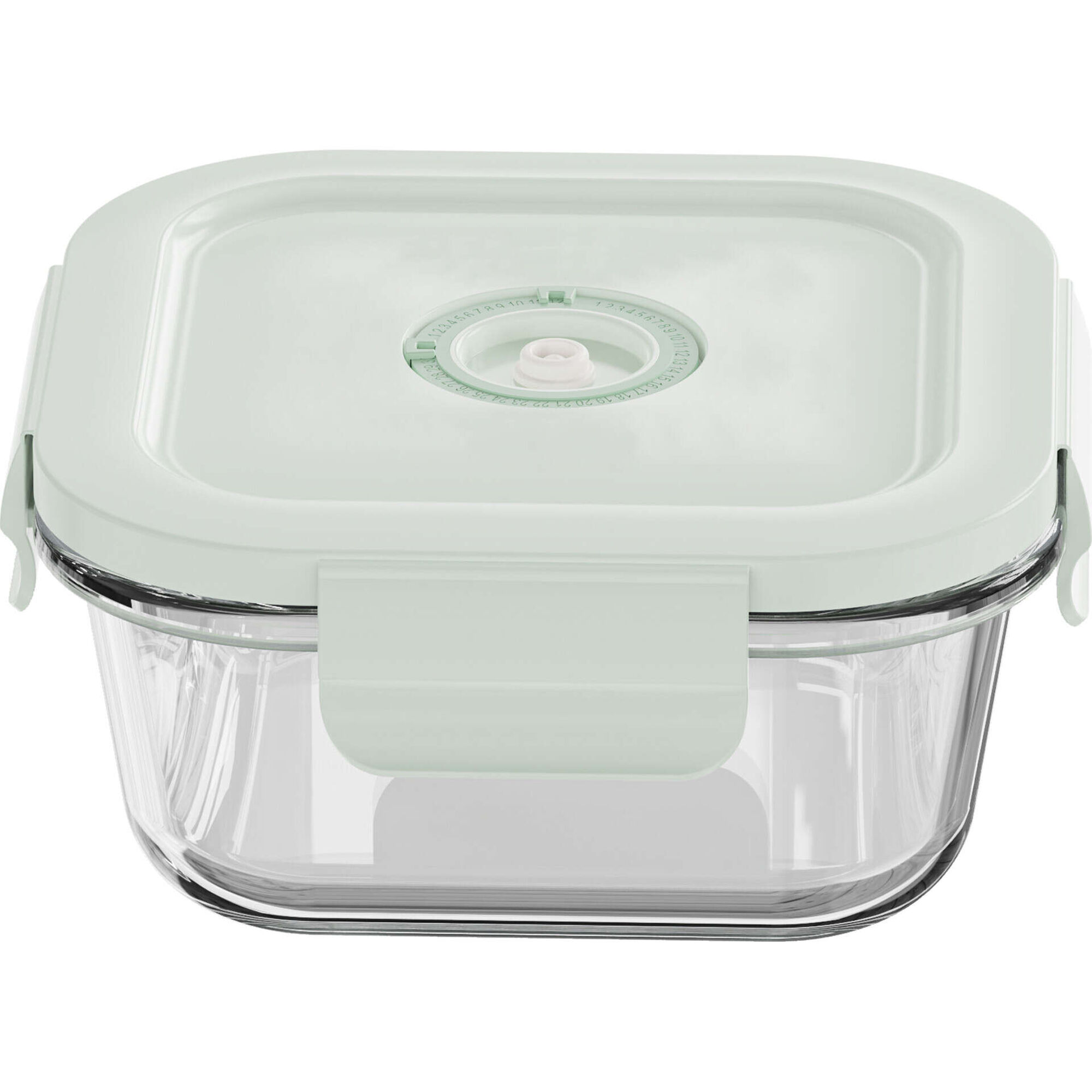 Caixa Vidro Quadrada 1230ml com Vácuo