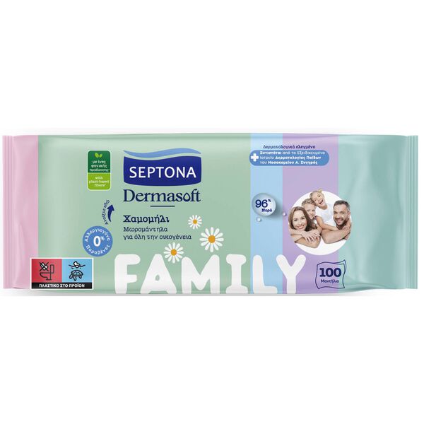 Toalhitas Dermasoft Family Septona