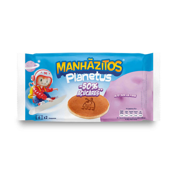 Bolo Planetus com -50% Açúcares Manhãzitos
