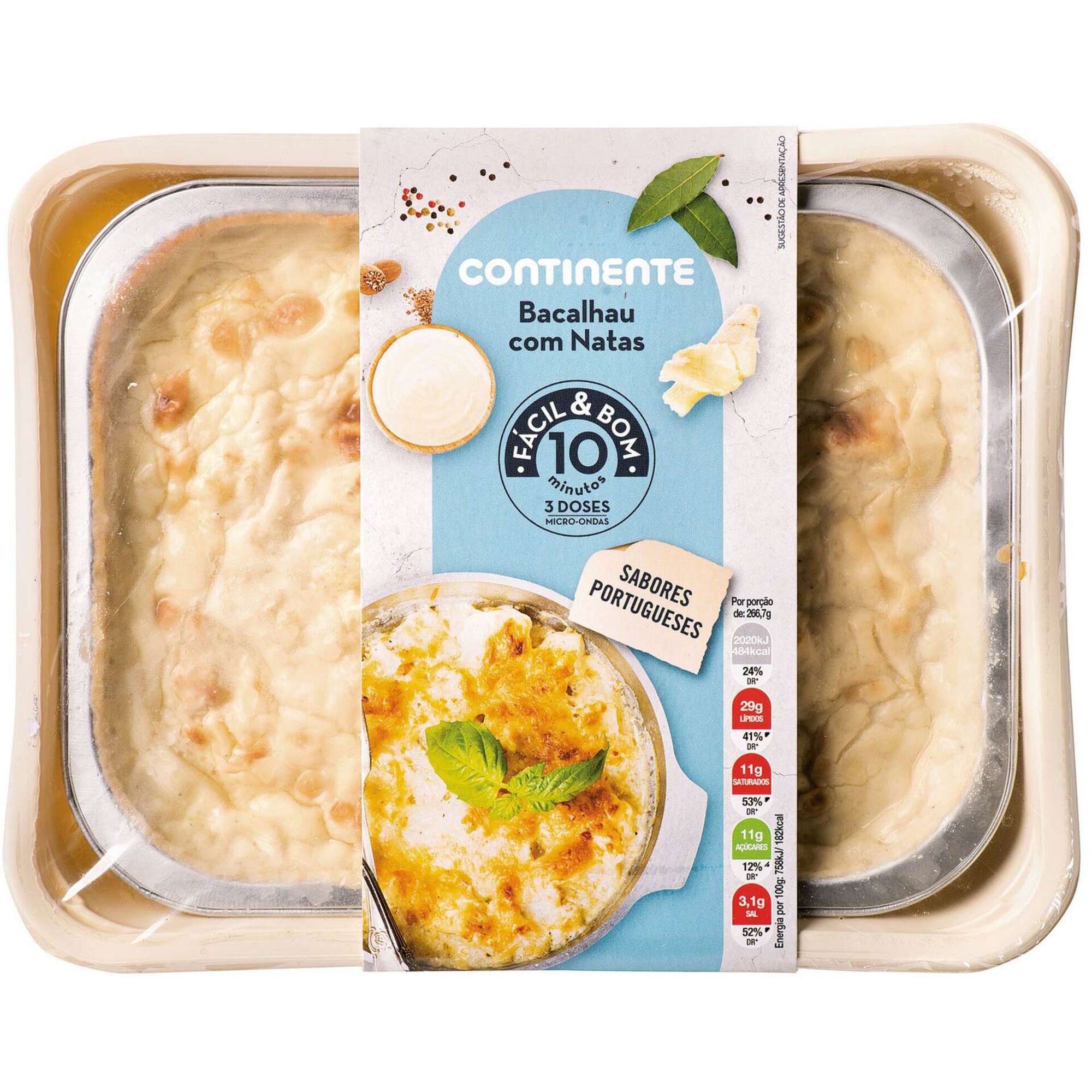 Bacalhau com Natas Gratinado Bacalhau com Natas Gratinado