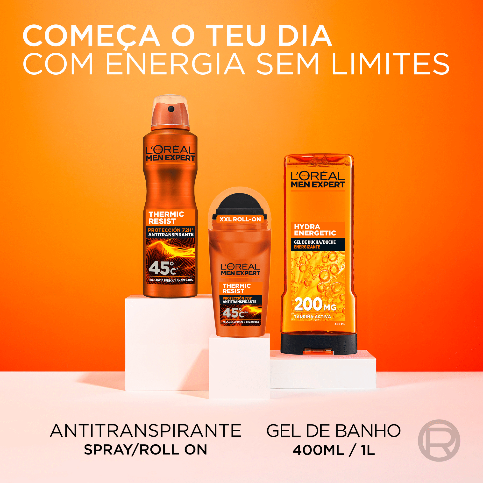 Desodorizante Spray Thermic Resist L'Or&eacute;al Paris Men Expert