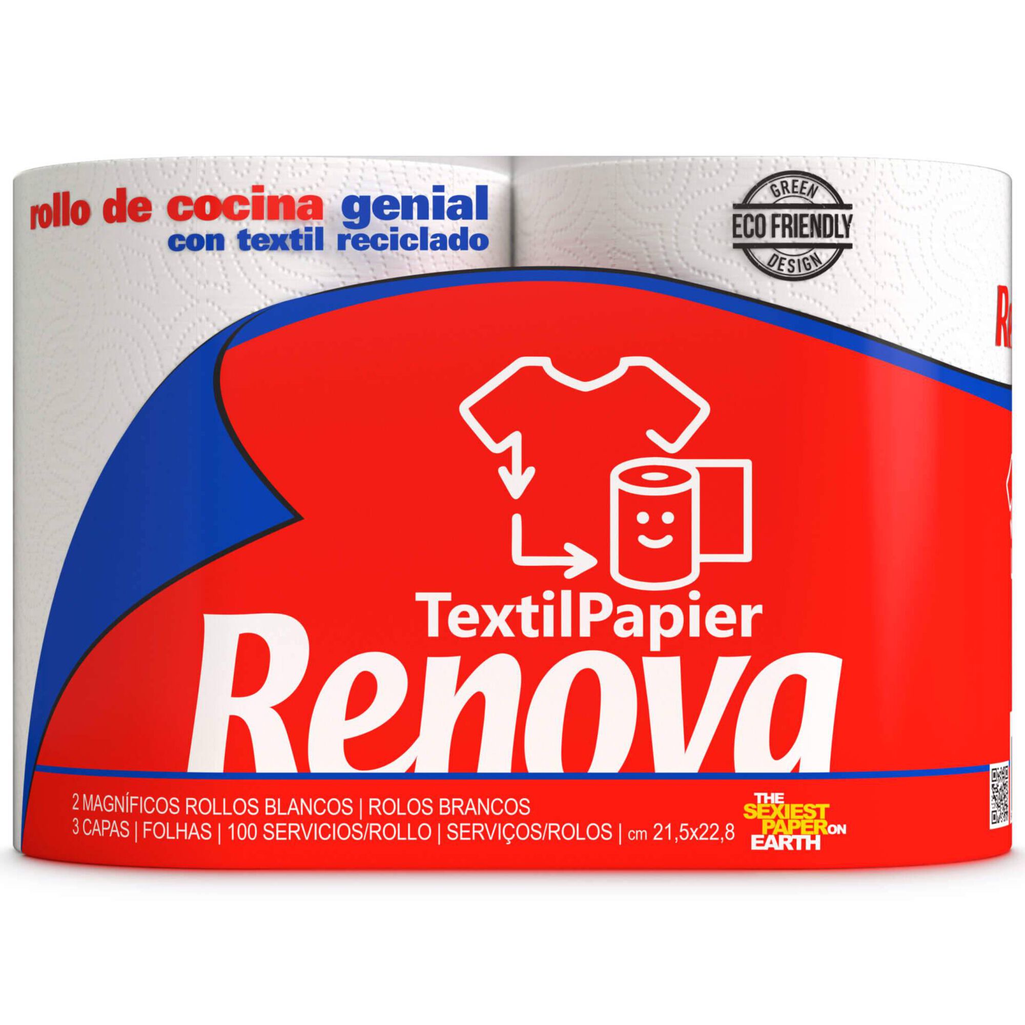 Rolo de Cozinha 3 Folhas Textil Papier Rolo de Cozinha 3 Folhas Textil Papier