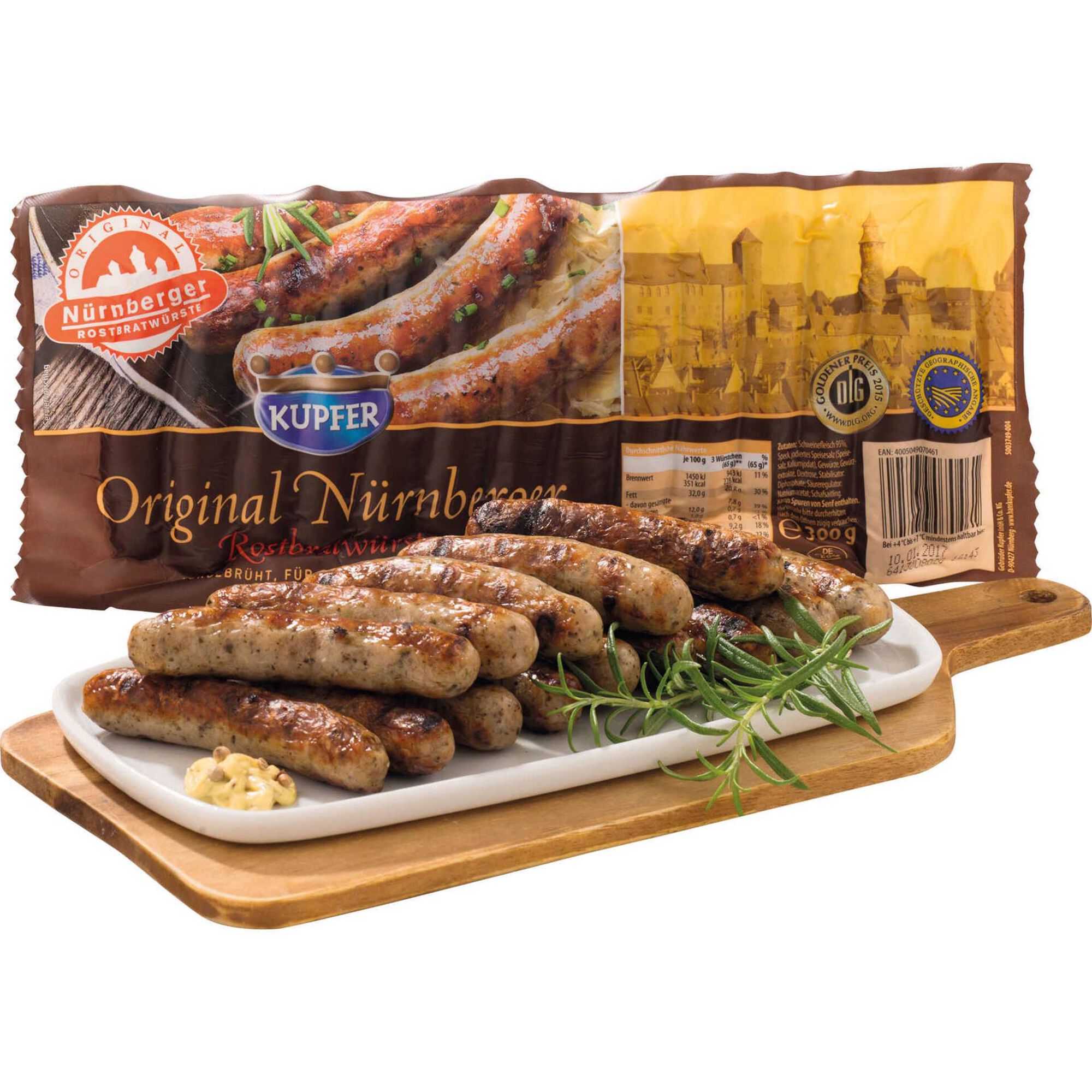 Salsichas Nuremberger