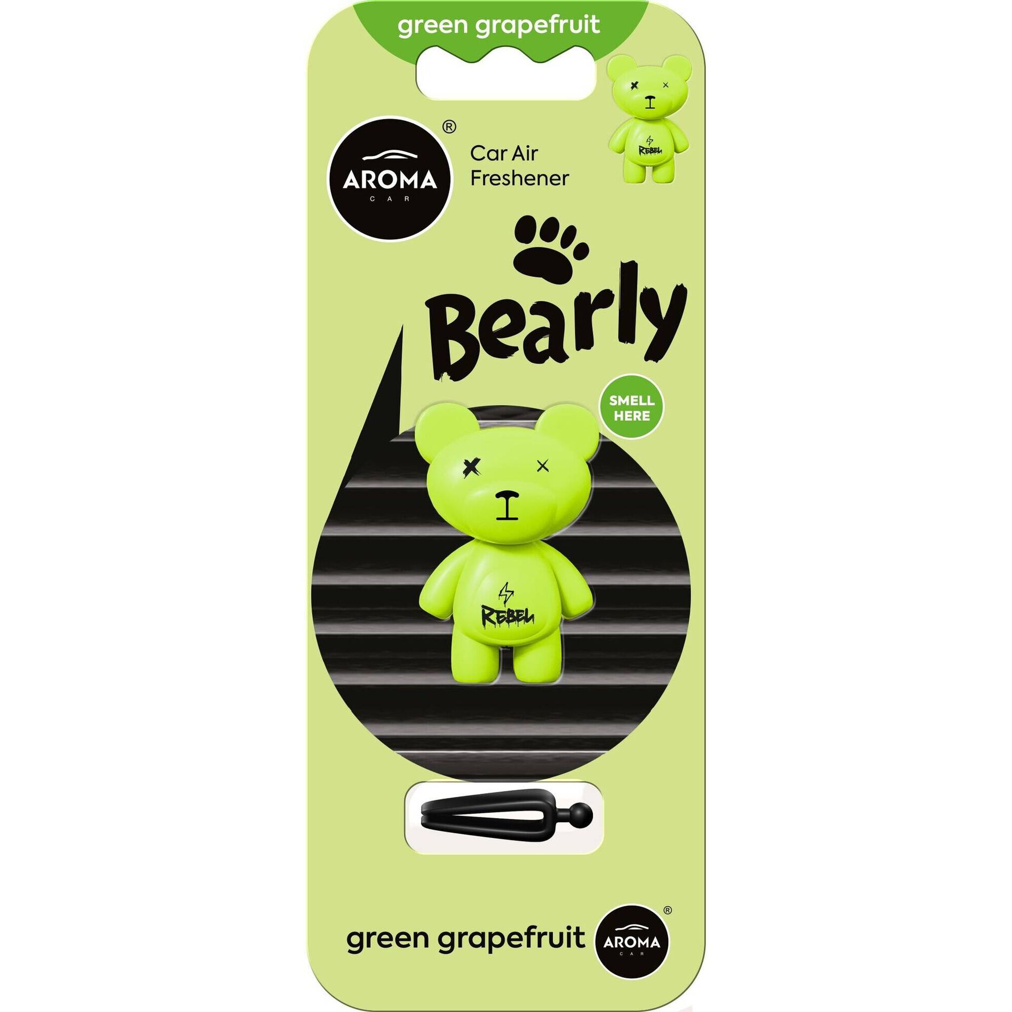 Ambientador Bearly Green Grapefruit Aroma Car