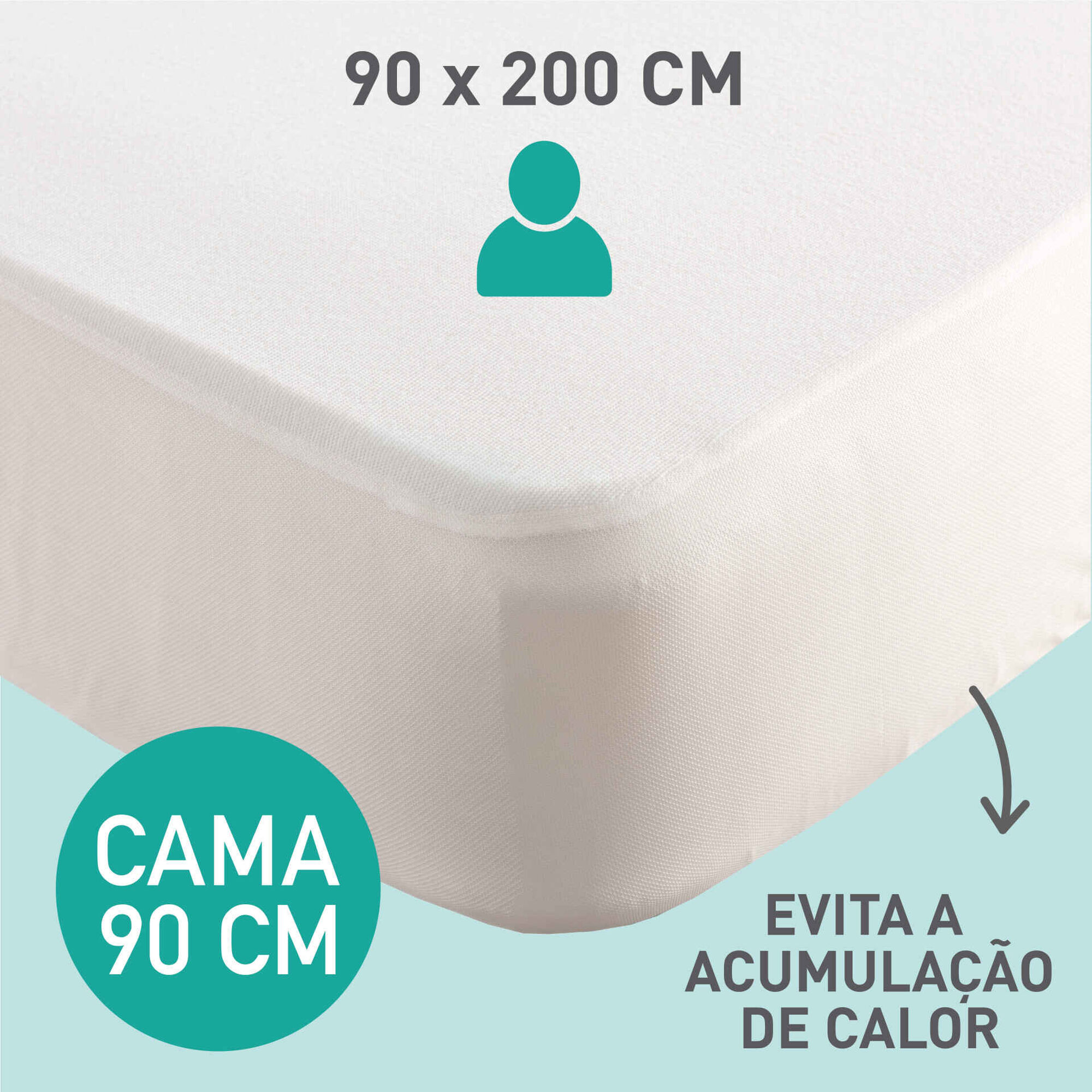 Protetor de Colch&atilde;o N&atilde;o Imperme&aacute;vel Ajust&aacute;vel Kasa