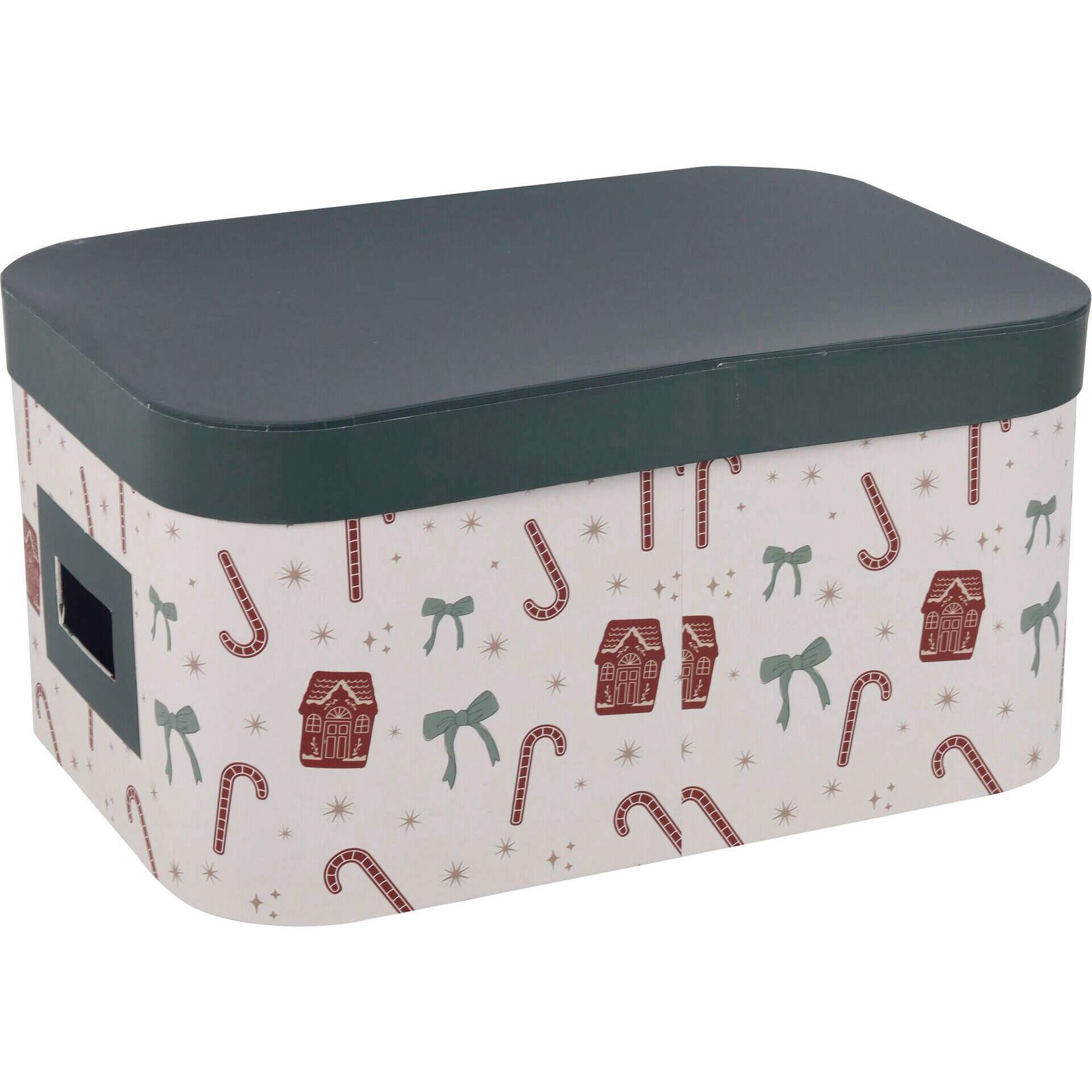 Caixa Cartão Oval 15,5x30x20cm Verde