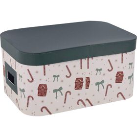 Caixa Cartão Oval 15,5x30x20cm Verde