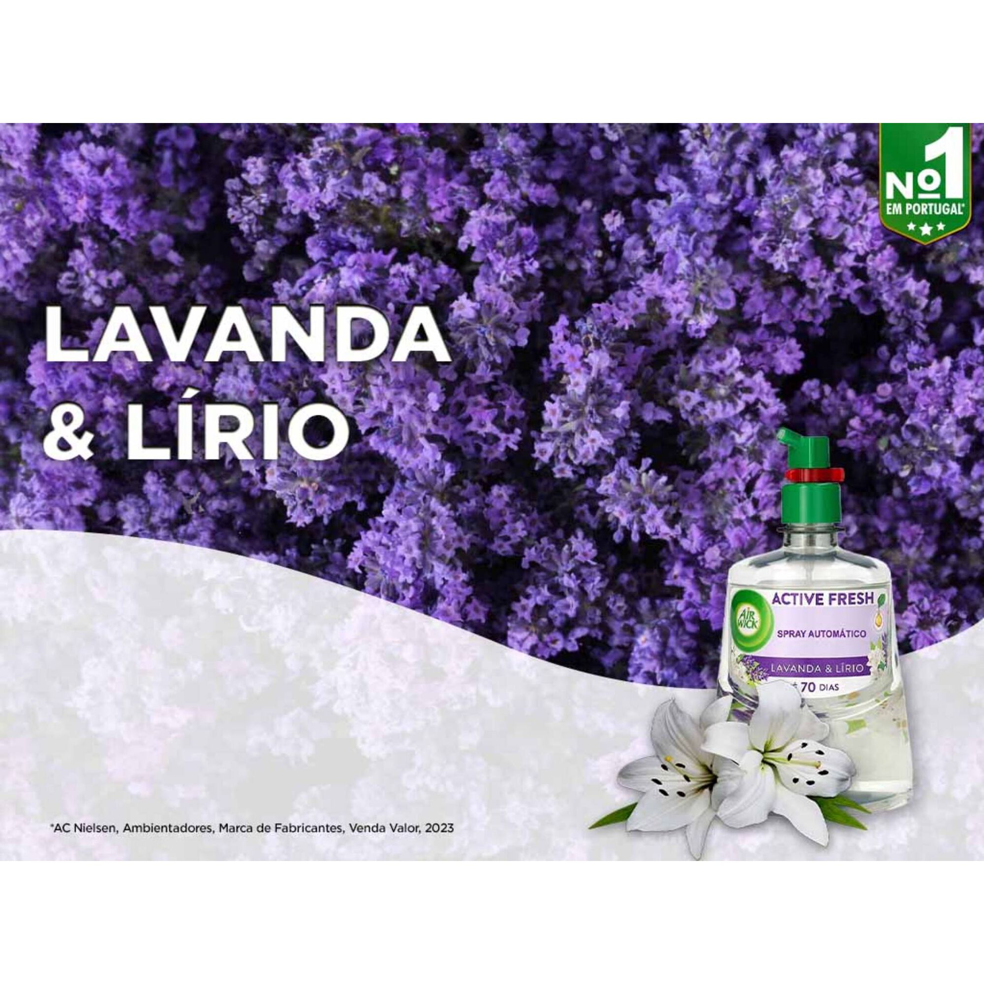 Ambientador Recarga Difusor Active Fresh Lavanda