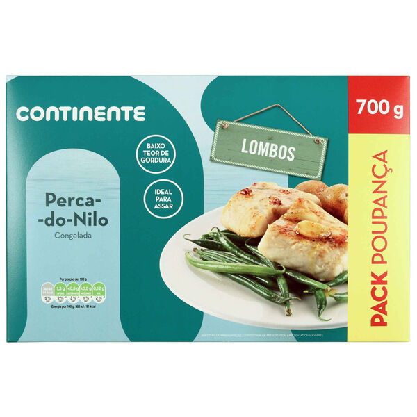 Lombos de Perca do Nilo Congelada Pack Poupança Continente