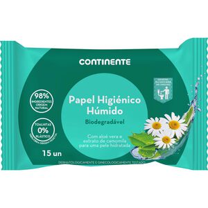 Papel Higiénico Húmido Biodegradável Continente