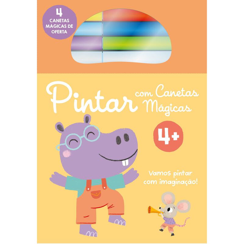 Pintar com Canetas Mágicas - Hipopotamo 4+ de Yoyo Books