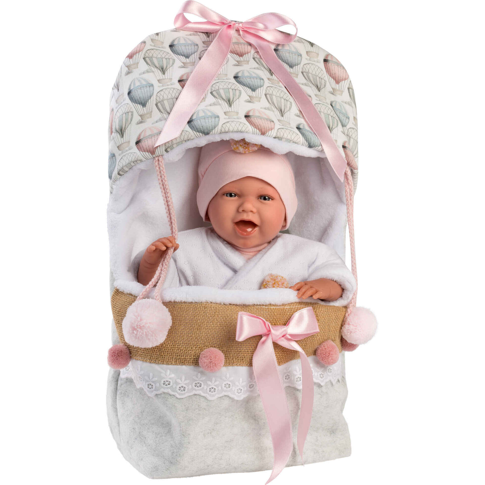 Llorens - Beb&eacute; Mimi Sorridente com Saco Bal&atilde;o