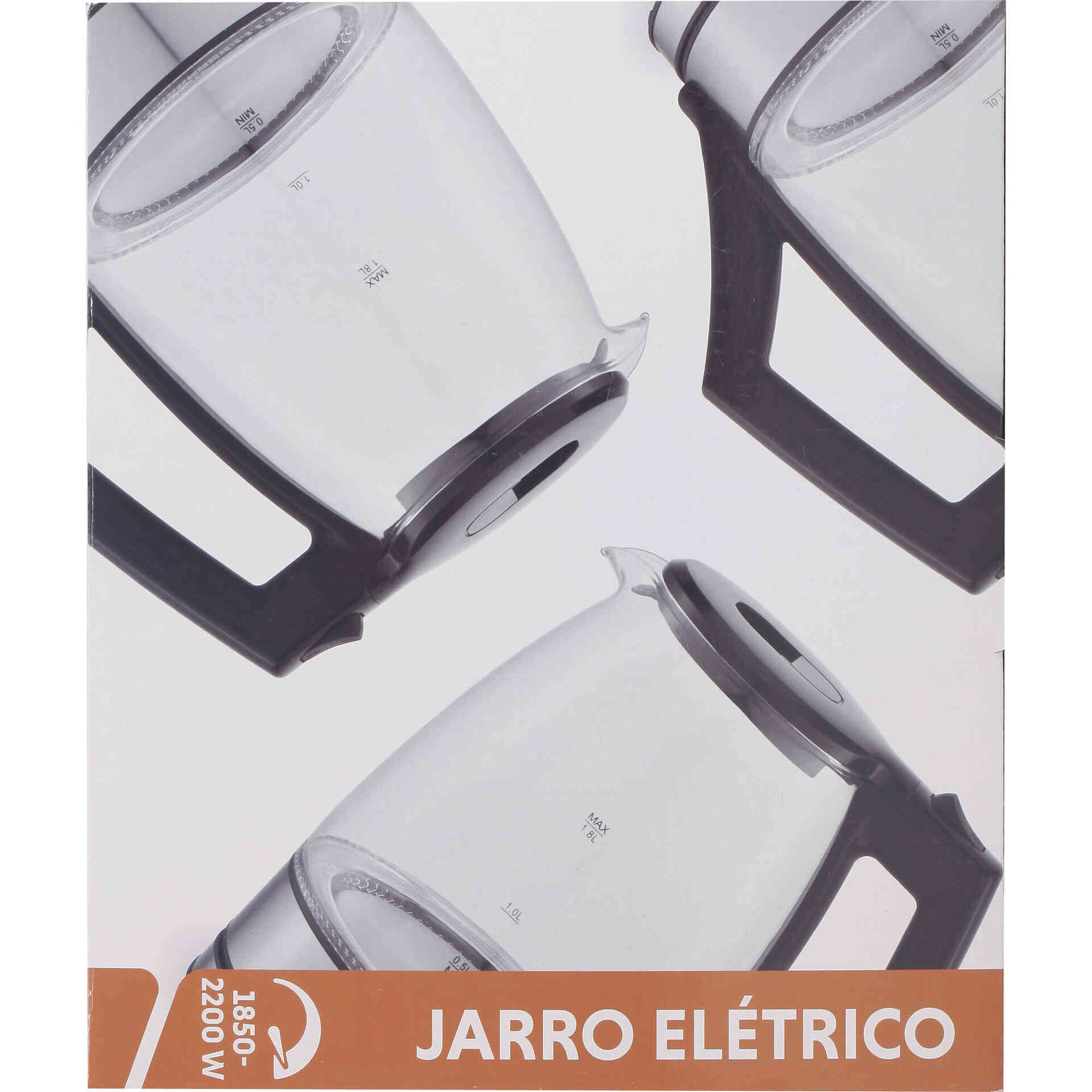 Jarro El&eacute;trico em Vidro 1,8L Bazar&atilde;o