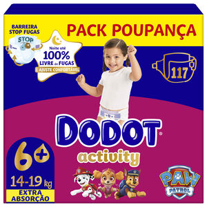 Box Fraldas Activity 14-19kg T6+ Dodot