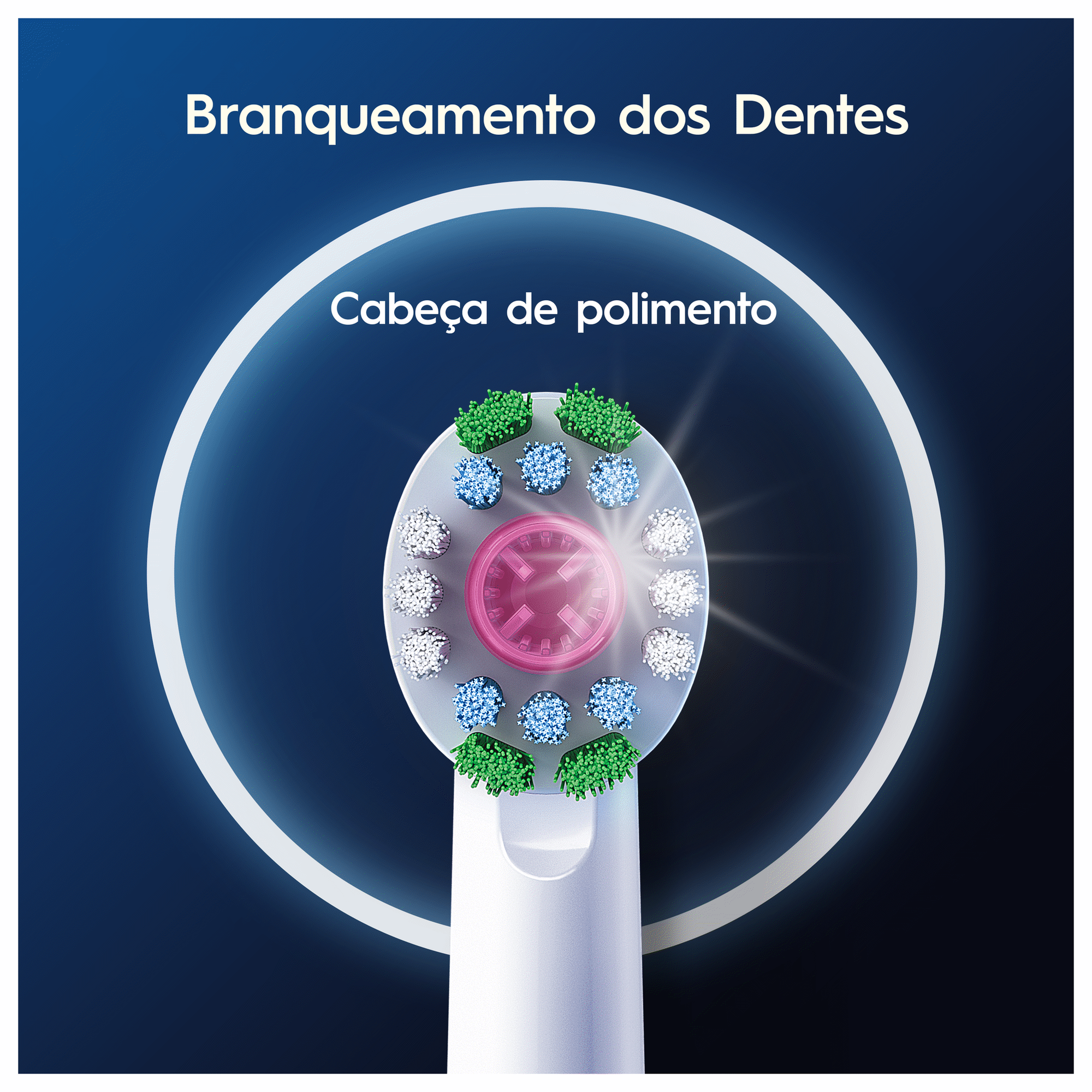 Recarga Escova de Dentes Elétrica Pro 3D White Branco