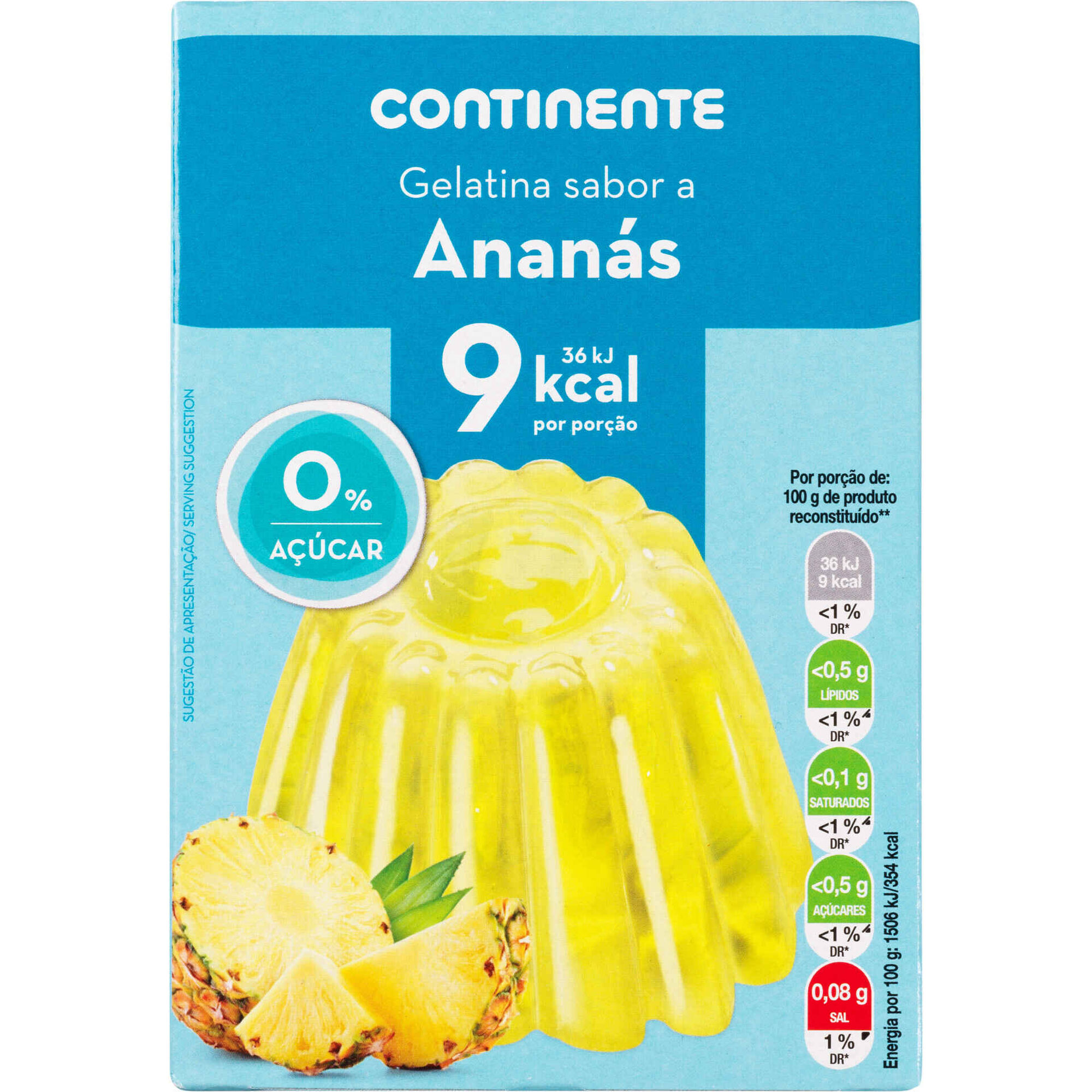 Gelatina em Pó Ananás sem Açúcar