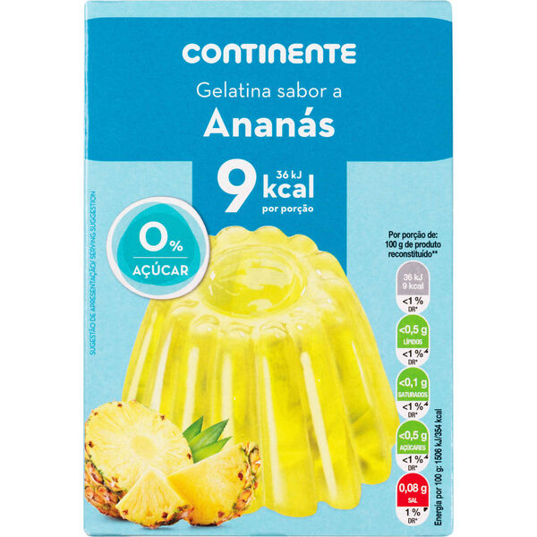 Gelatina em Pó Ananás sem Açúcar Continente