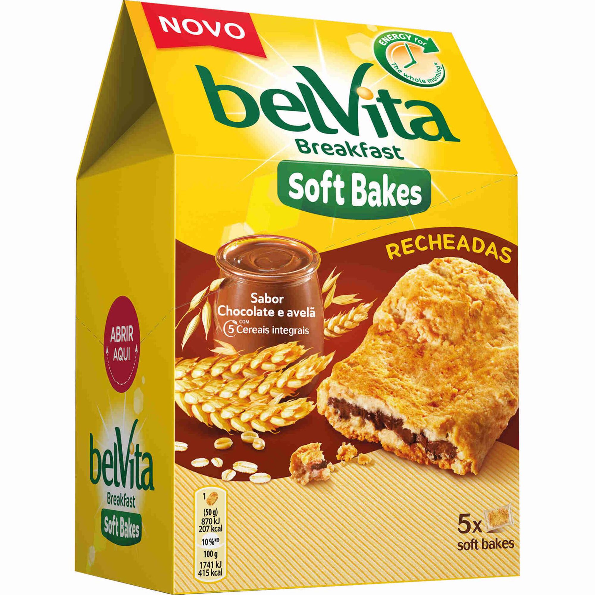 Bolachas Soft Bakes Recheadas de Chocolate e Avelã Bolachas Soft Bakes Recheadas de Chocolate e Avelã