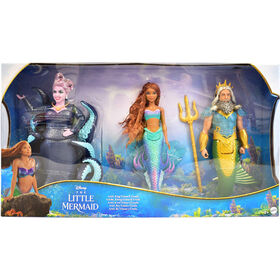 Conjunto de 3 Bonecas A Pequena Sereia