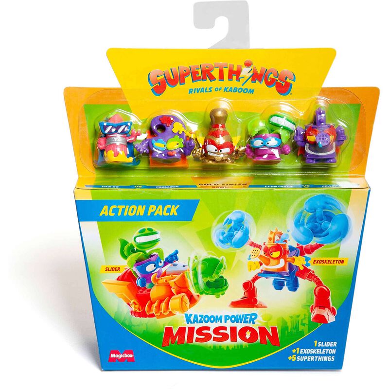 Superthings - Pack Figuras Action Kazoom Power Mission (vários modelos)