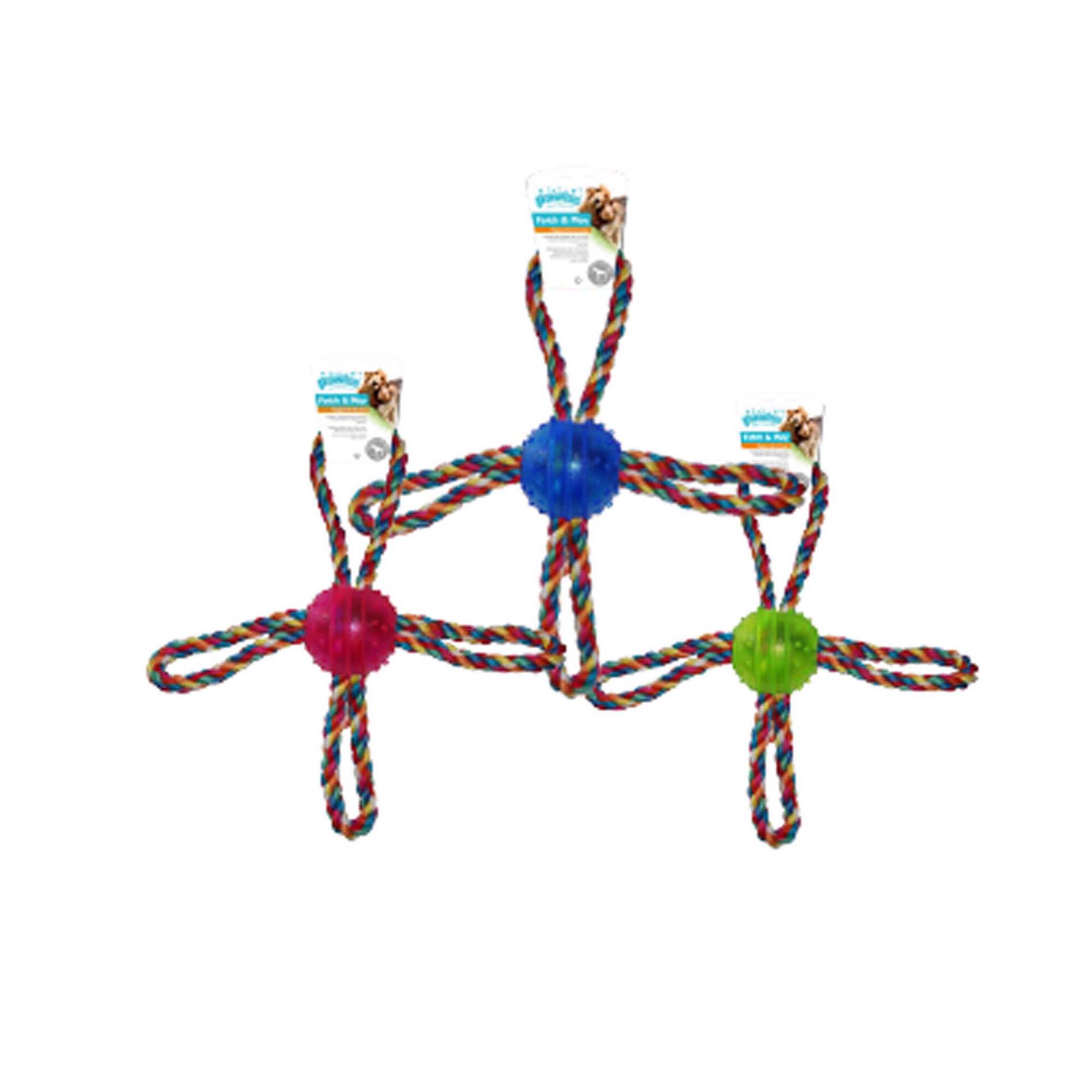 Bola para Cão TPR com Cordas 26 cm Bola para Cão TPR com Cordas 26 cm