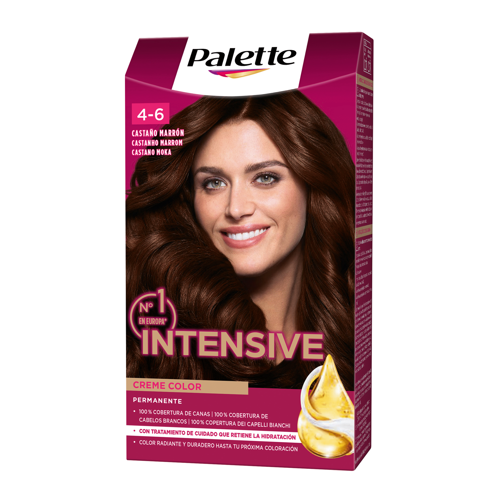 Colora&ccedil;&atilde;o Permanente Intensive Castanho Marrom 4-6 Palette