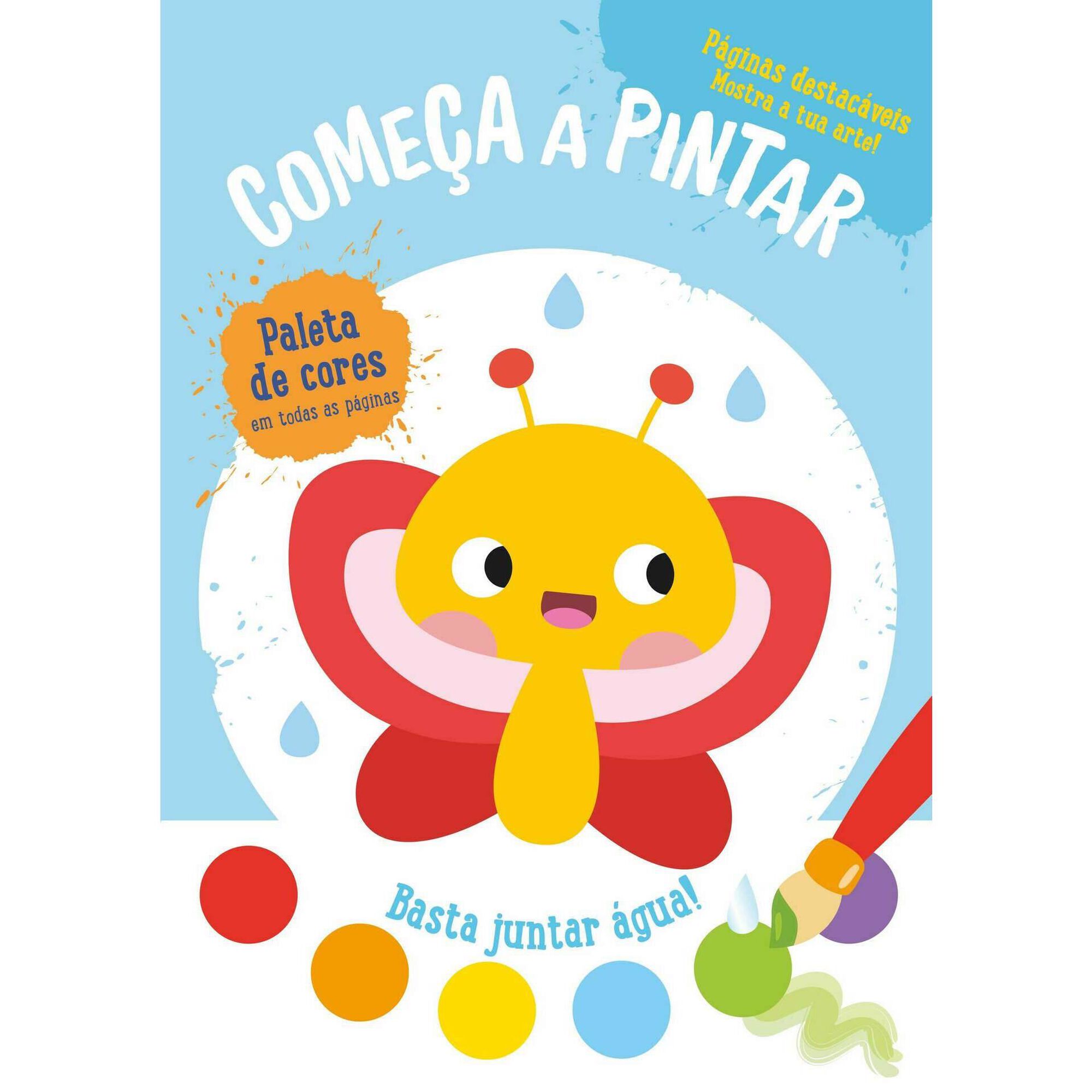 Come&ccedil;a a Pintar - Borboleta - Azul