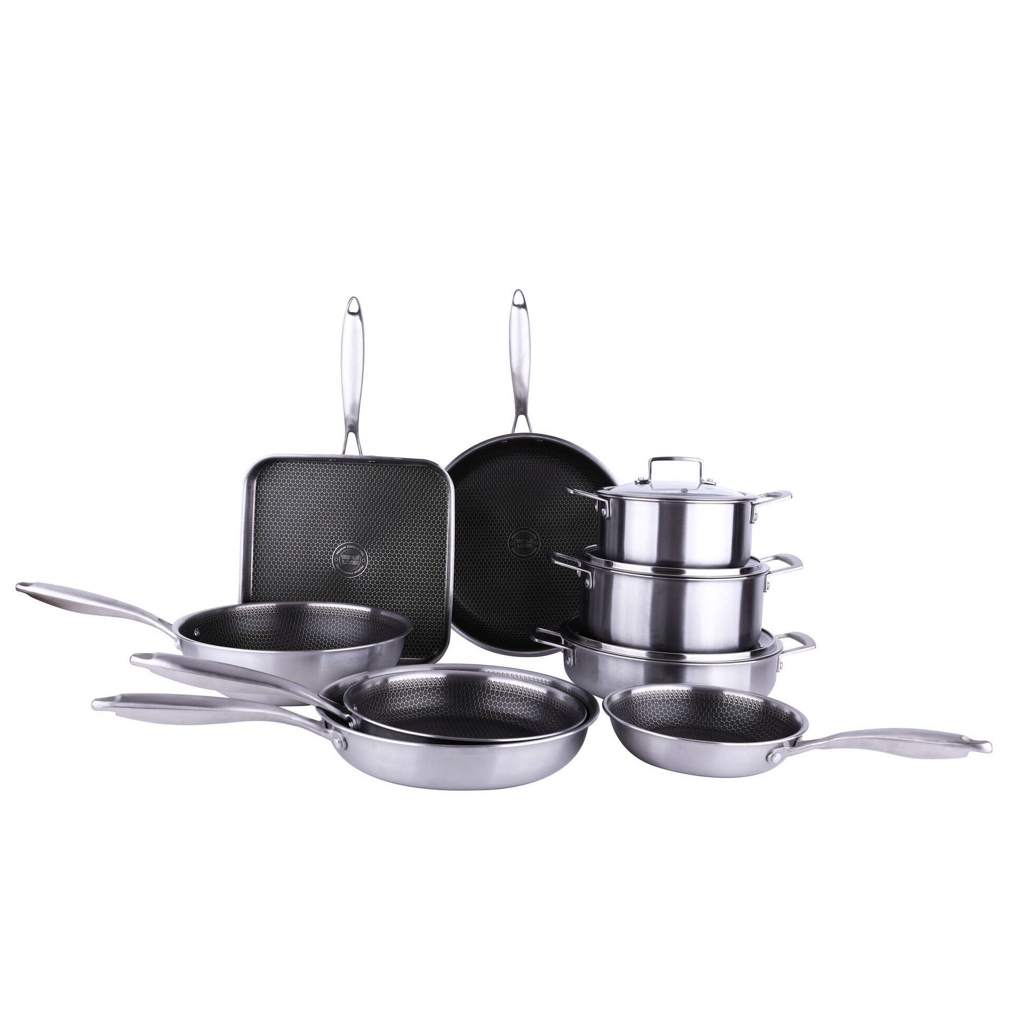 Wok Antiaderente Aço Inoxidável 28cm Multilayer