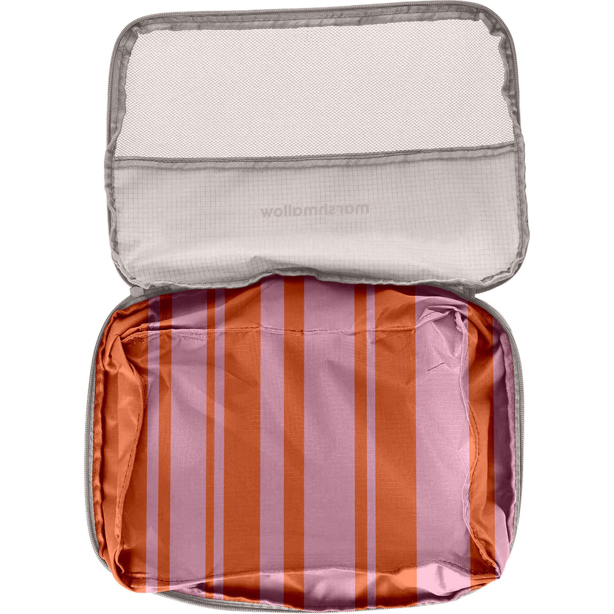 Organizador de Viagem Riscas Laranja e Rosa Marshmallow