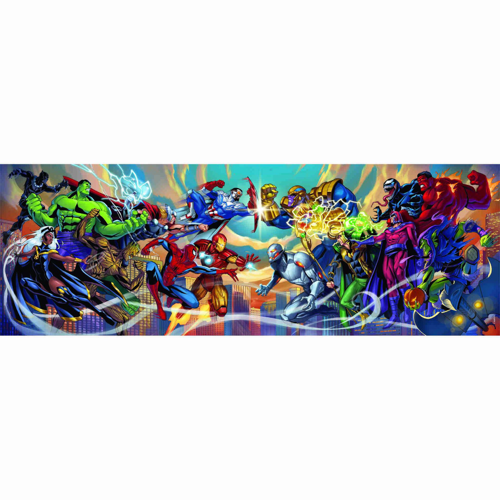 Puzzle Panorama Heroes Vs Villains 1000 peças