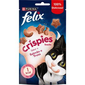 Snack para Gato Adulto Crispies Salm&atilde;o e Truta