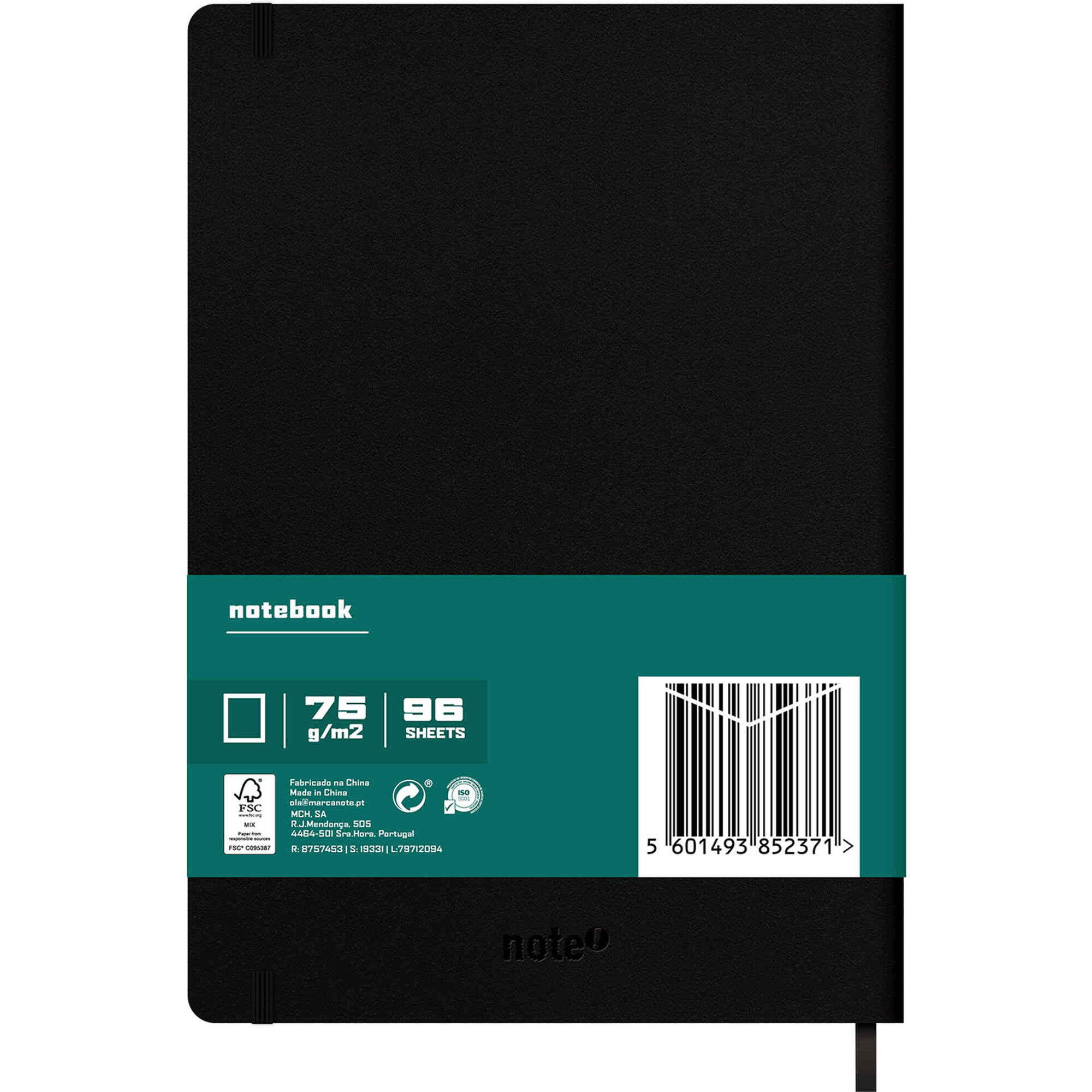 Caderno A4 Capa Dura com El&aacute;stico Liso Note!