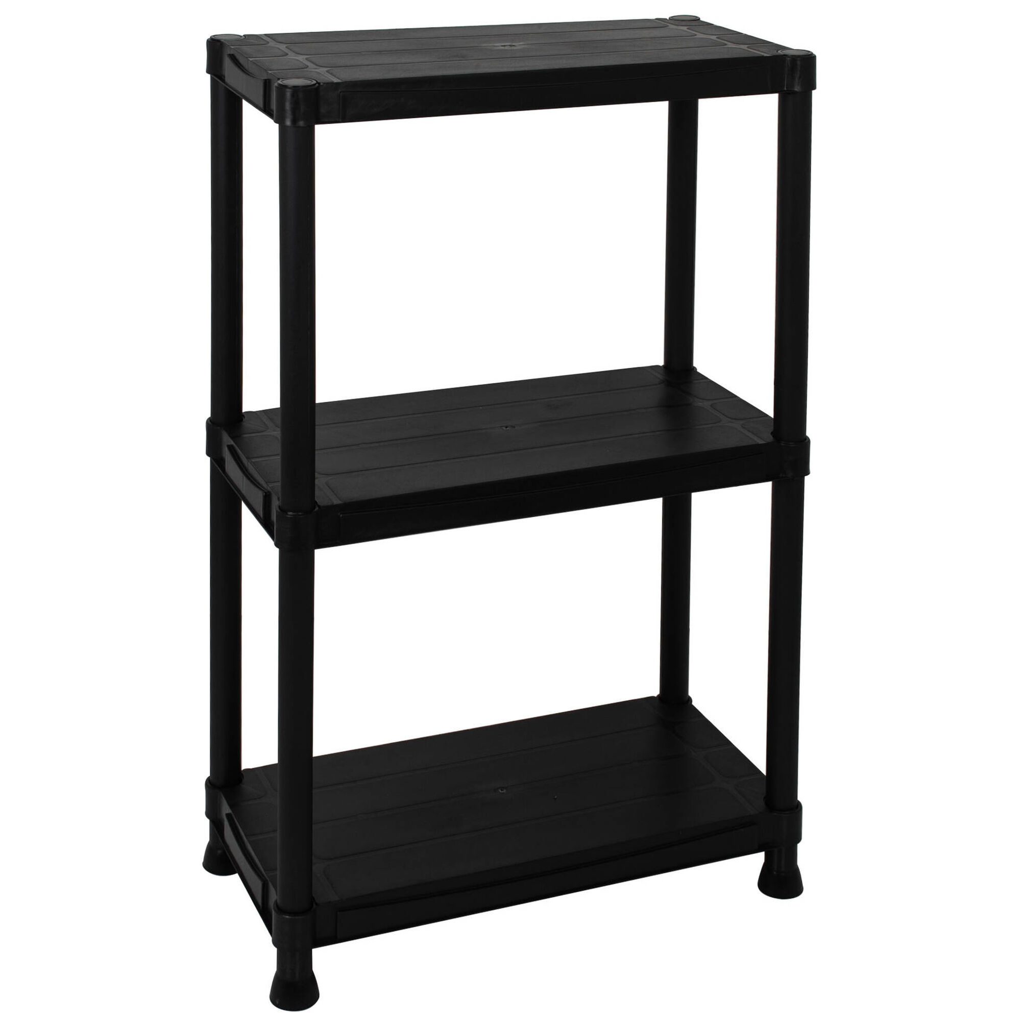 Estante de Pl&aacute;stico 3 Prateleiras 61x31x92cm Preta Itools