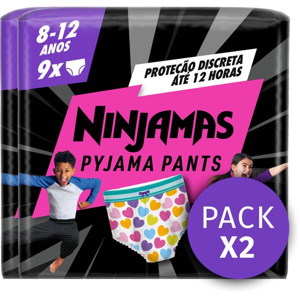 Fraldas Cueca Ninjamas Coração 23-48kg T8 Dodot