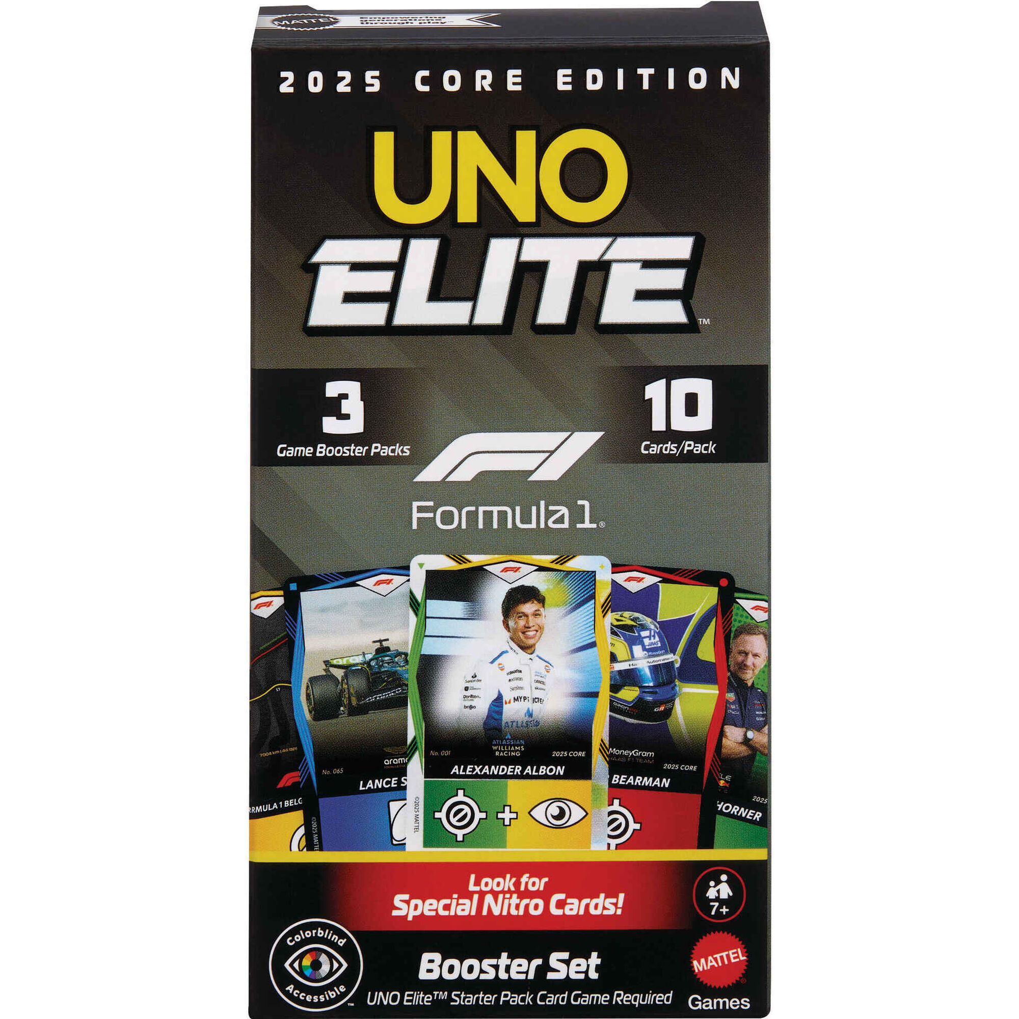 UNO - Jogo de Cartas UNO Elite F&oacute;rmula 1 Pack Refor&ccedil;o