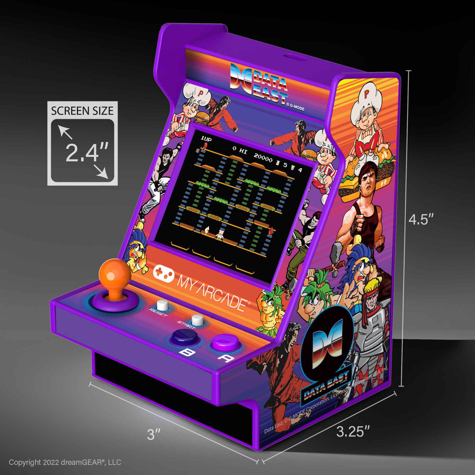 My Arcade - Mini M&aacute;quina Arcade Port&aacute;til Data East Hits Nano Player