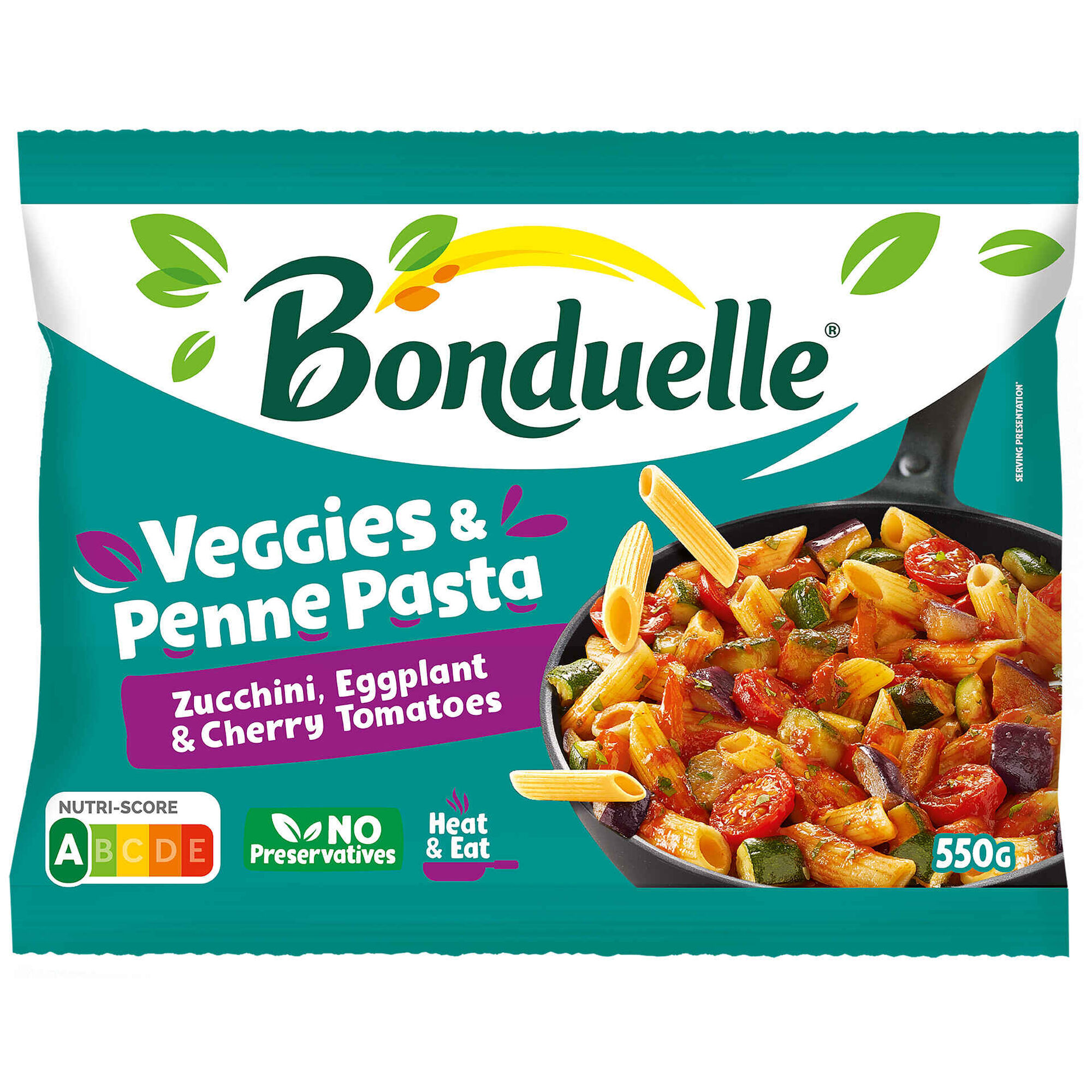 Massa Penne com Curgete e Tomate Bonduelle