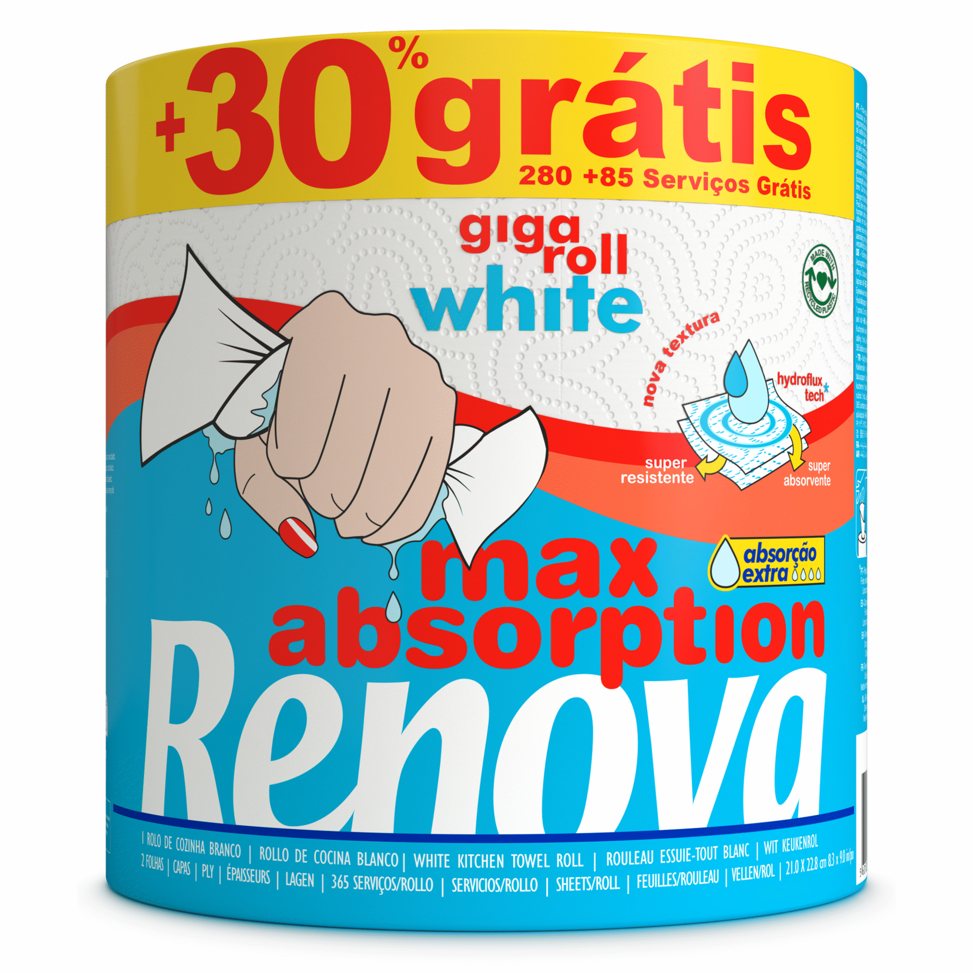 Rolo de Cozinha Gigaroll Branco