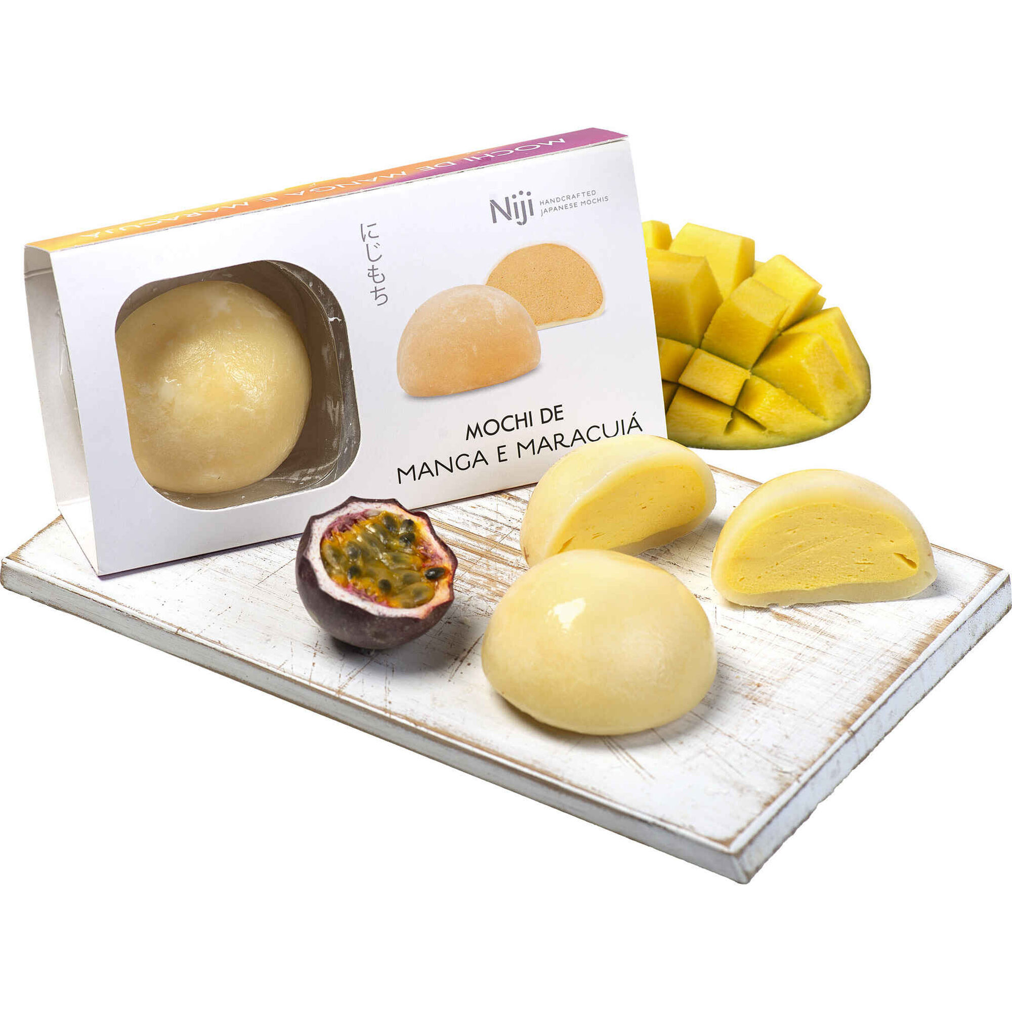 Mochi de Manga e Maracujá Mochi de Manga e Maracujá
