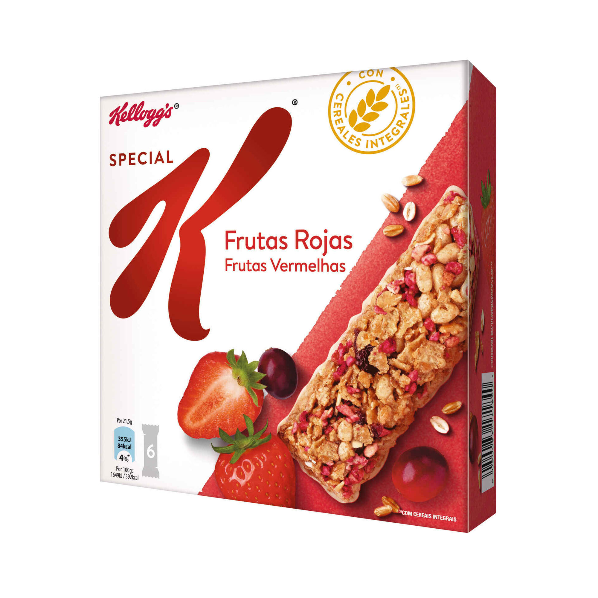 Barras de Cereais Frutos Vermelhos Special K Barras de Cereais Frutos Vermelhos Special K