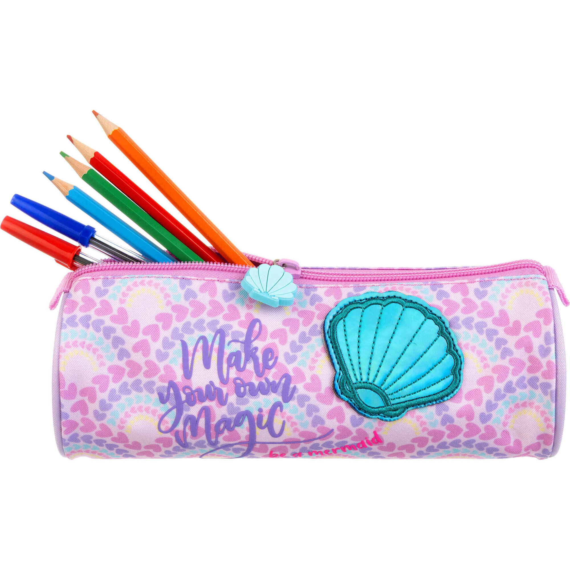 Estojo Redondo Lil&aacute;s Mermaid Note!