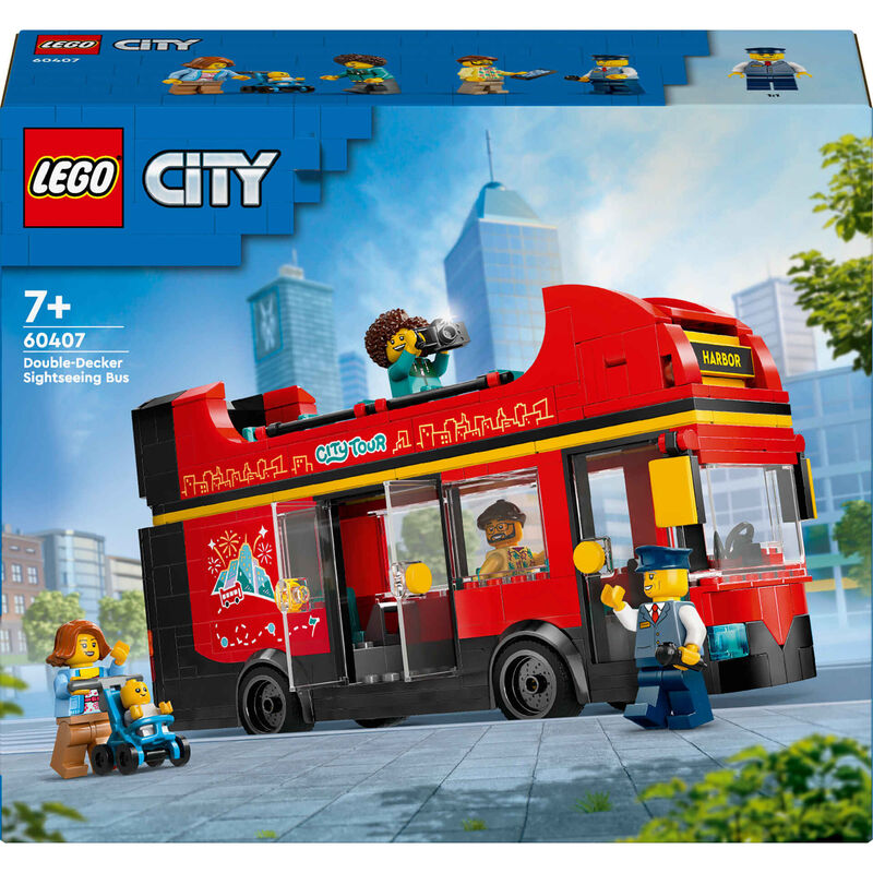 LEGO City - Autocarro Turístico Vermelho de 2 Pisos - 60407