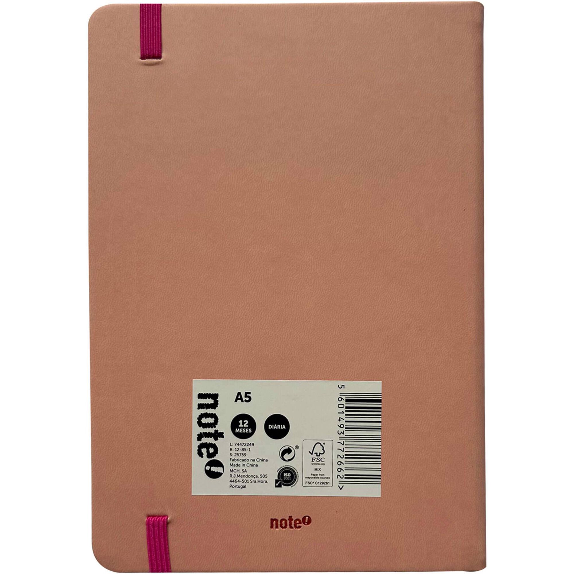 Agenda A5 2026 12 Meses (várias cores)