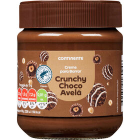 Creme para Barrar Crunchy Choco Avel&atilde; Continente