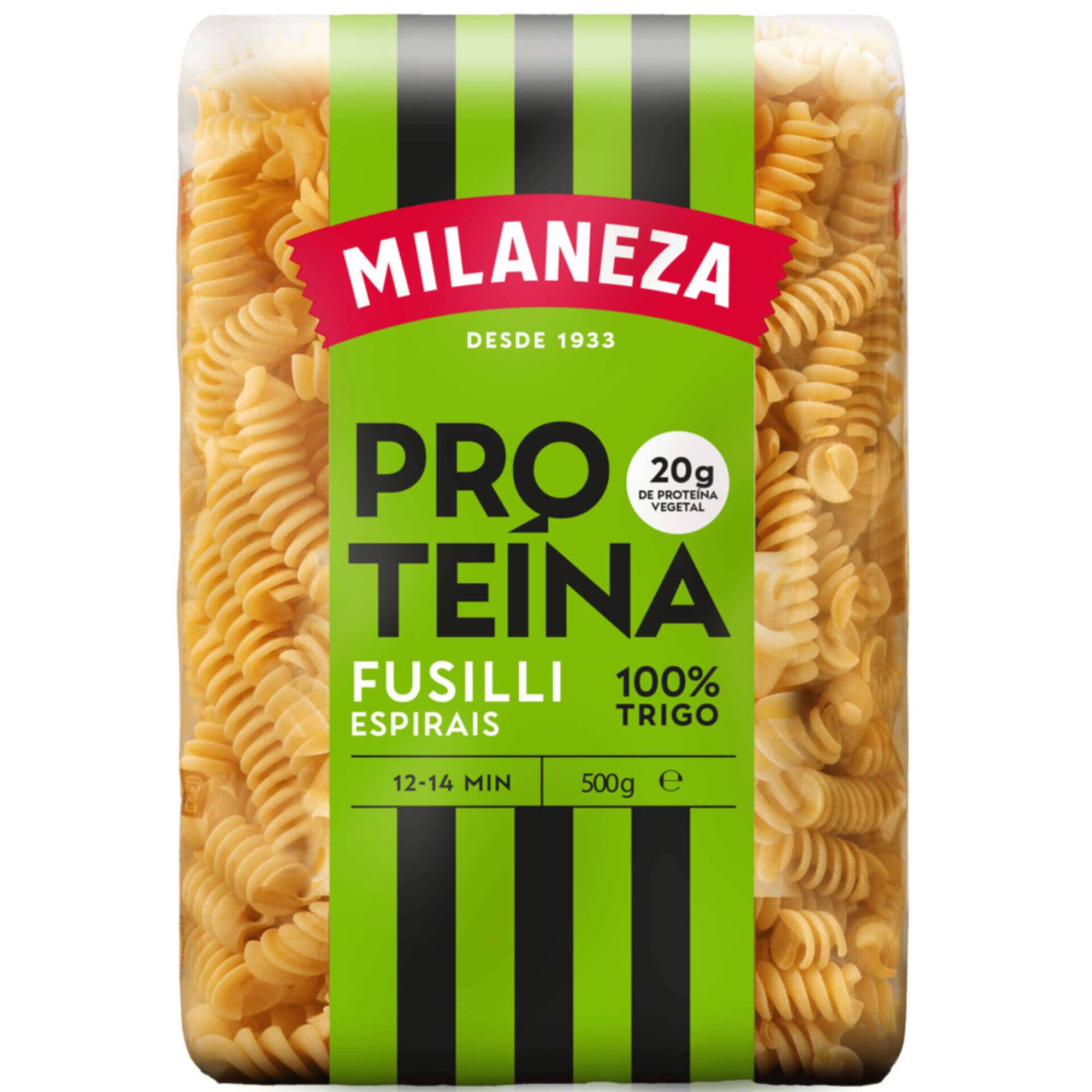 Massa Espirais Fusilli Prote&iacute;na Milaneza